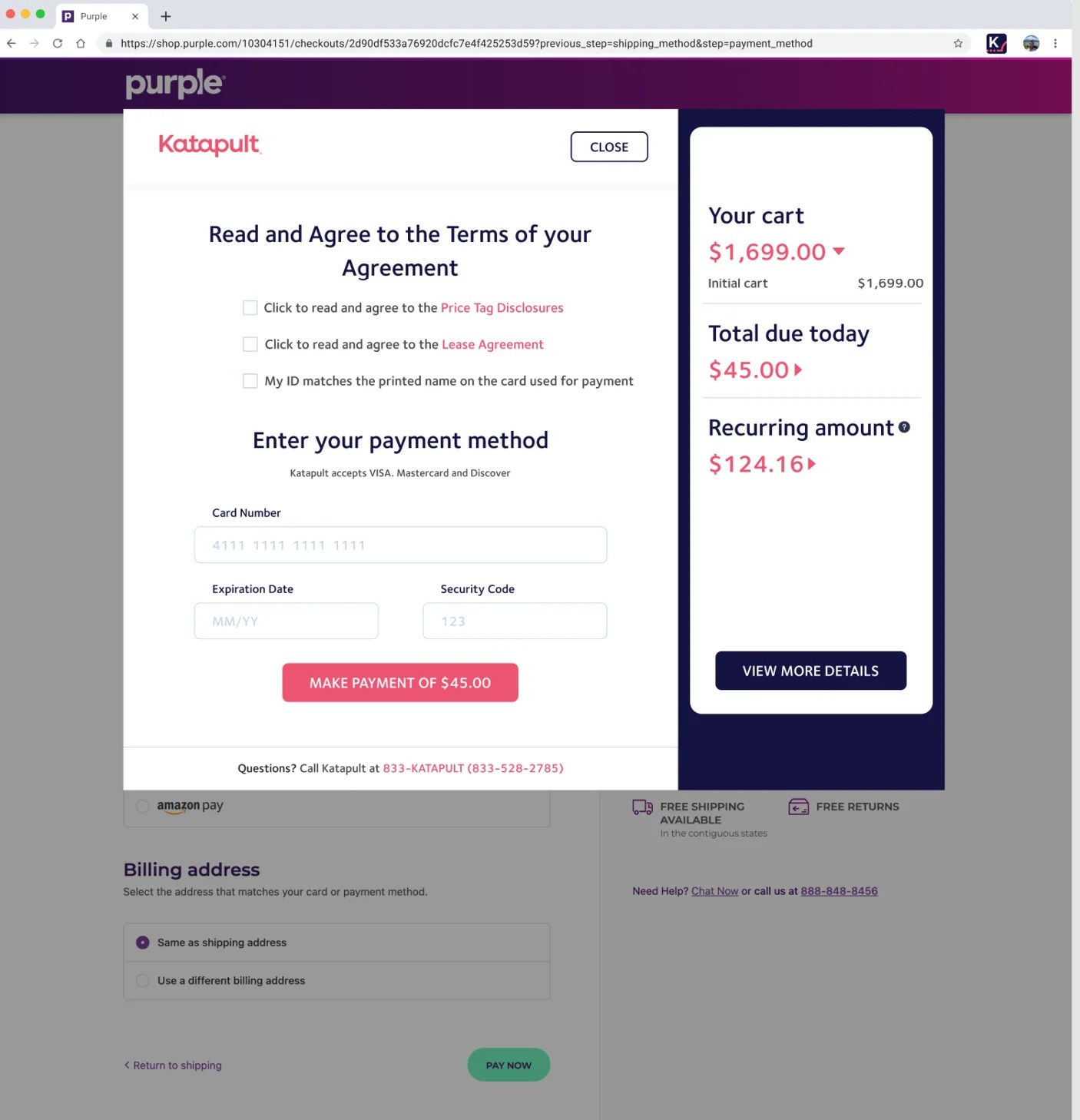 Katapult Pay Virtual Card